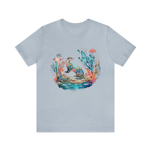 Oceanic Dreams - Short Sleeve Tee Light Blue